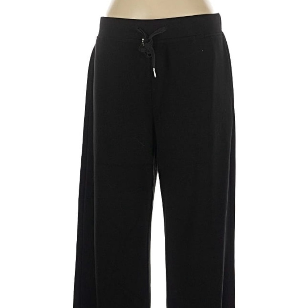 Xieerduo Soft Elastic Waist Wide Leg Pants Sz M Black Wide-Leg Women's Pants